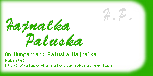 hajnalka paluska business card